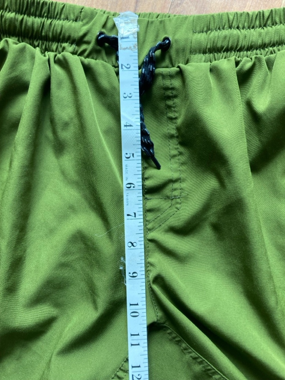 Zero Foxtrot Mens 2XL Poly Stretch Training Shorts Green Skull Spade Logo - Picture 8 of 10